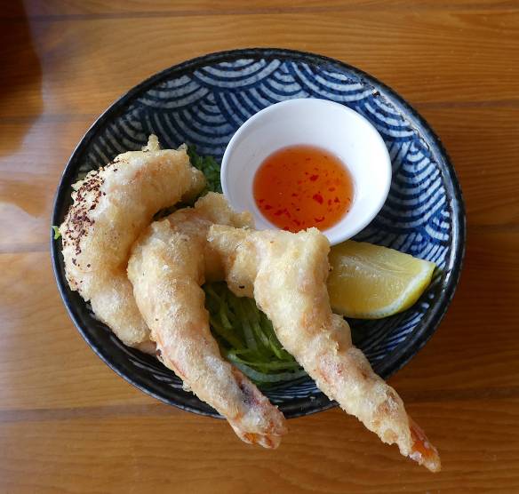 14.tempura prawns with sweet chilli