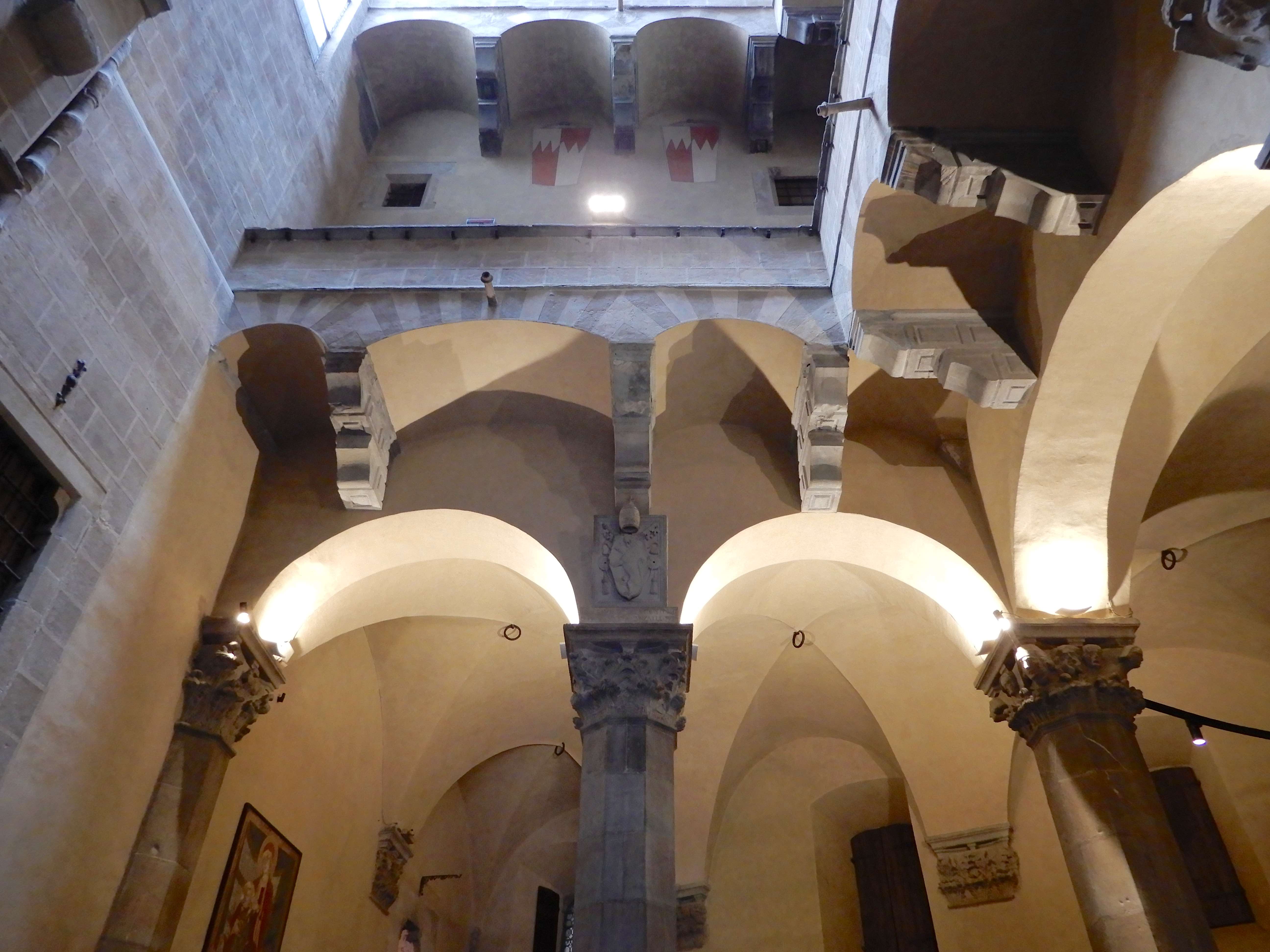 2.looking up from courtyard